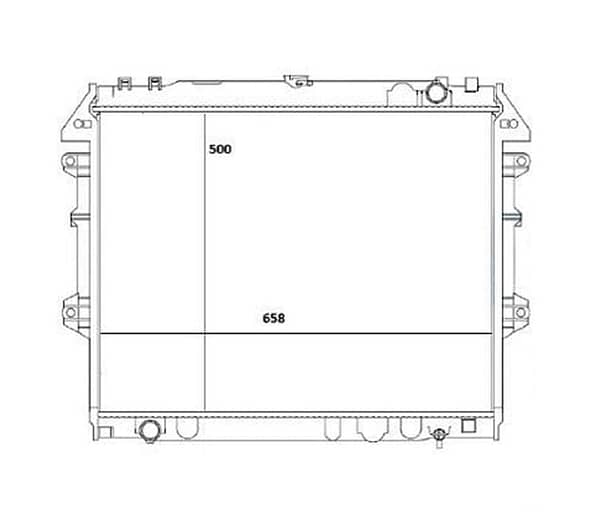 Radiador Toyota Hilux 2.7 16V Câmbio Manual Ano 2009 a 2015 40-20007.126