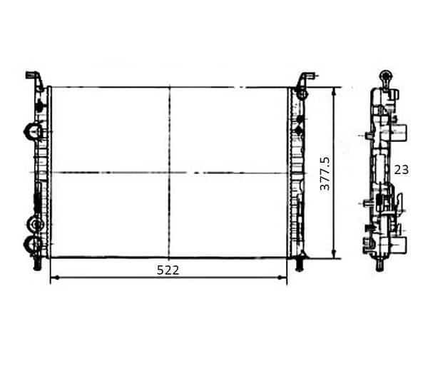 Radiador Fiat Idea Palio Strada Siena Motor Fire 732353R