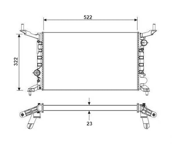Radiador Chevrolet Celta Prisma Sem Ar Ano 2006 A 2012 40-20753.523