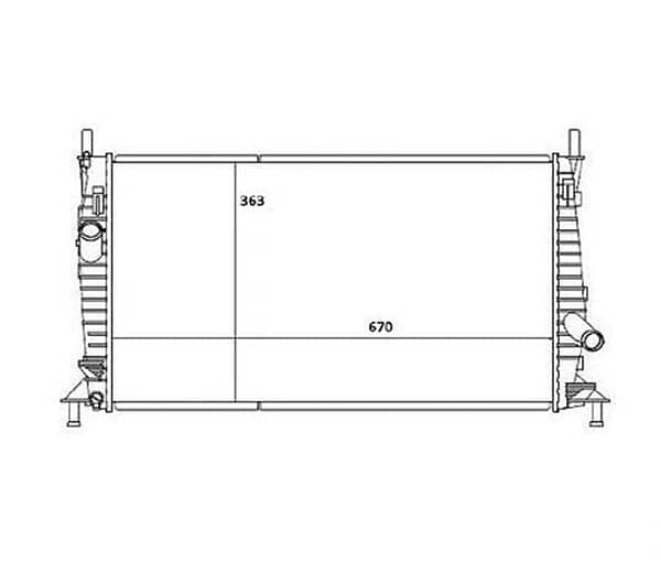 Radiador Ford Focus Ano 2008 a 2013 41-2696.016
