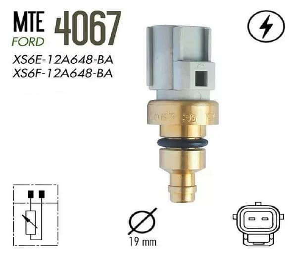 Sensor Temperatura Água Ford Courier Ecosport Escort Fiesta Focus Ka MTE 4067