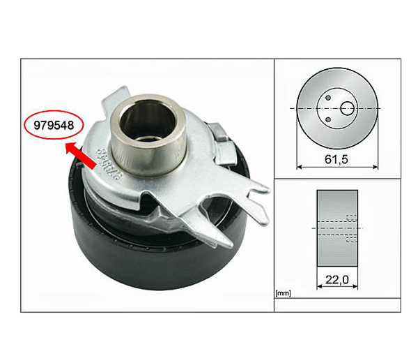 Tensor Correia Dentada Volkswagen Crossfox Fox Gol Golf Saveiro Spacefox Voyage Motor EA111 531 0525 30