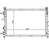 Radiador Alfa Romeo 145 Fiat Tipo Coupe Com Ar 40-13617.534