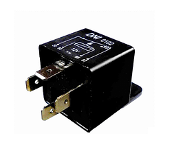 Rele Auxiliar Universal 40a 12v 4 Pinos Com Suporte Dni0102