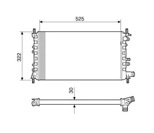 Radiador Ford Escort Volkswagen Logus Pointer Sem Ar 12275