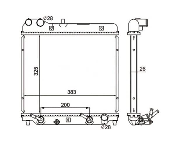 Radiador Honda Fit Ano 2003 a 2008 40-14785.126