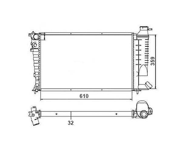 Radiador Renault Master Ano 2004 a 2013 NT-20577.126