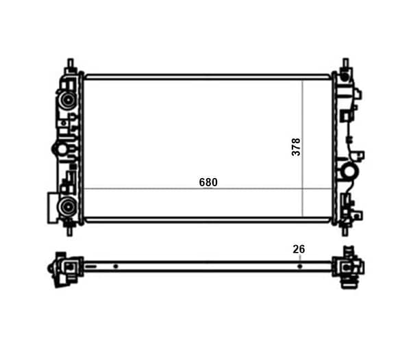 Radiador Chevrolet Cruze 1.8 Automático 2012 a 2014 41-13199.126