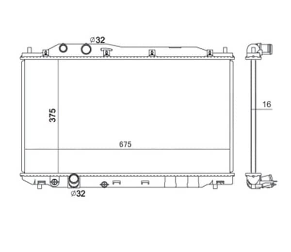 Radiador Honda New Civic Ano 2006 a 2011 41-2927.016