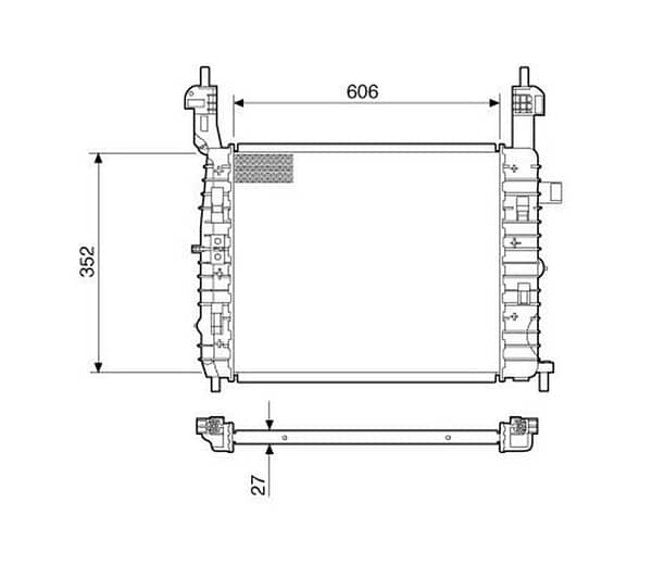 Radiador Chevrolet Meriva Ano 2002 a 2012 40-14381.126