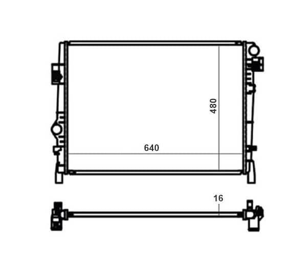 Radiador Dodge Journey Fiat Freemont BC422136-5410RC