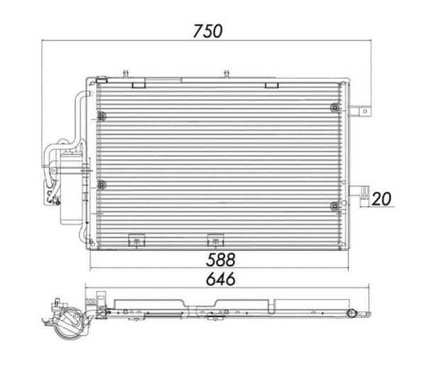 Condensador Chevrolet Corsa Montana Ano 2002 a 2011 PC200048