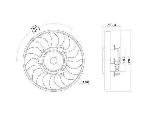 Eletroventilador Chevrolet Celta Com Ar Ano 2001 A 2007 ER 6580 C11