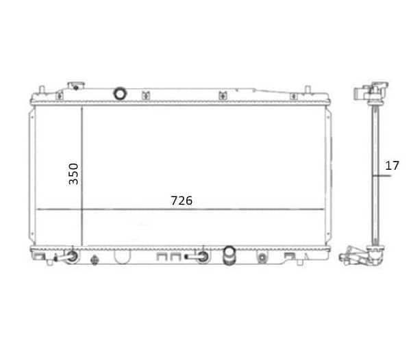 Radiador Honda City Fit Automático Ano 2009 a 2014 40-20969.016