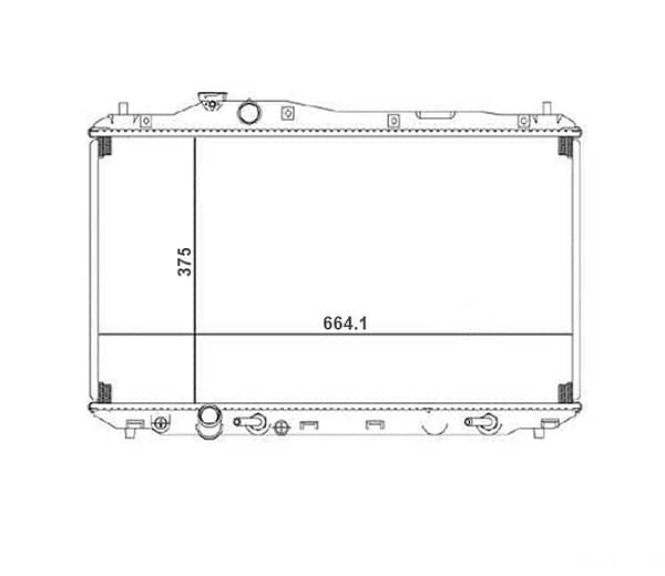 Radiador Honda Civic Ano 2012 a 2016 41-13257.016