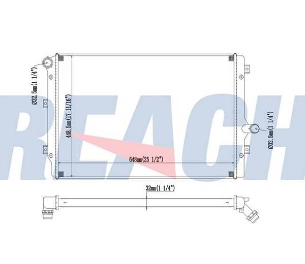 Radiador Audi A3 Volkswagen EOS Fusca Jetta Passat 41-2822.032